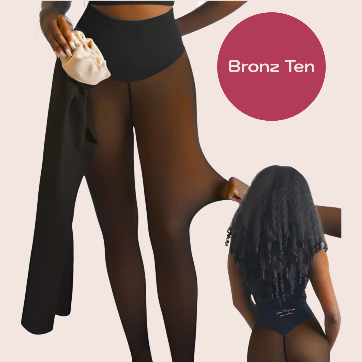 Restify Tek Dikişli Şekillendirici Ten Görünümlü Polar Tayt