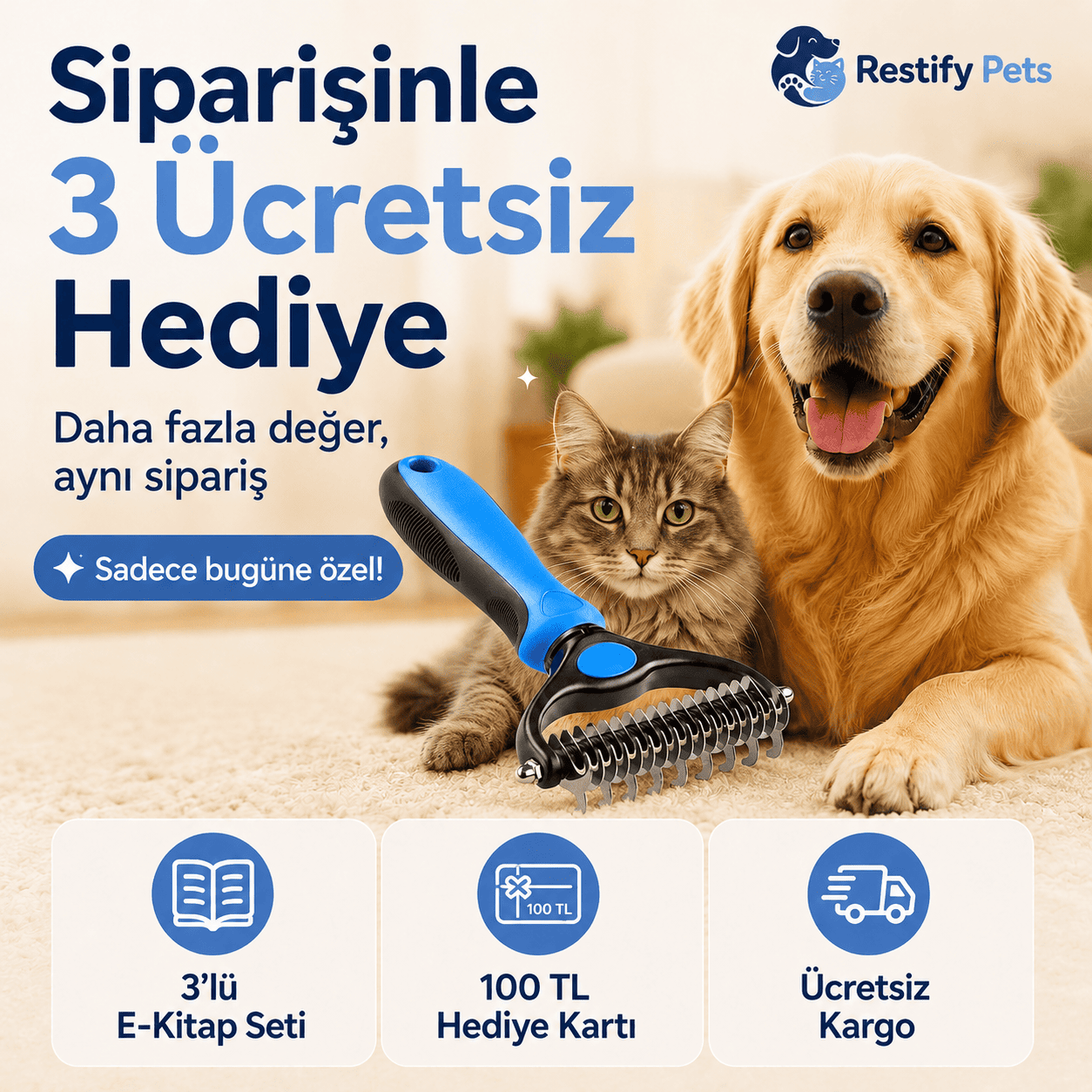 Restify™ Entfilzender und Haarentfernender Kamm