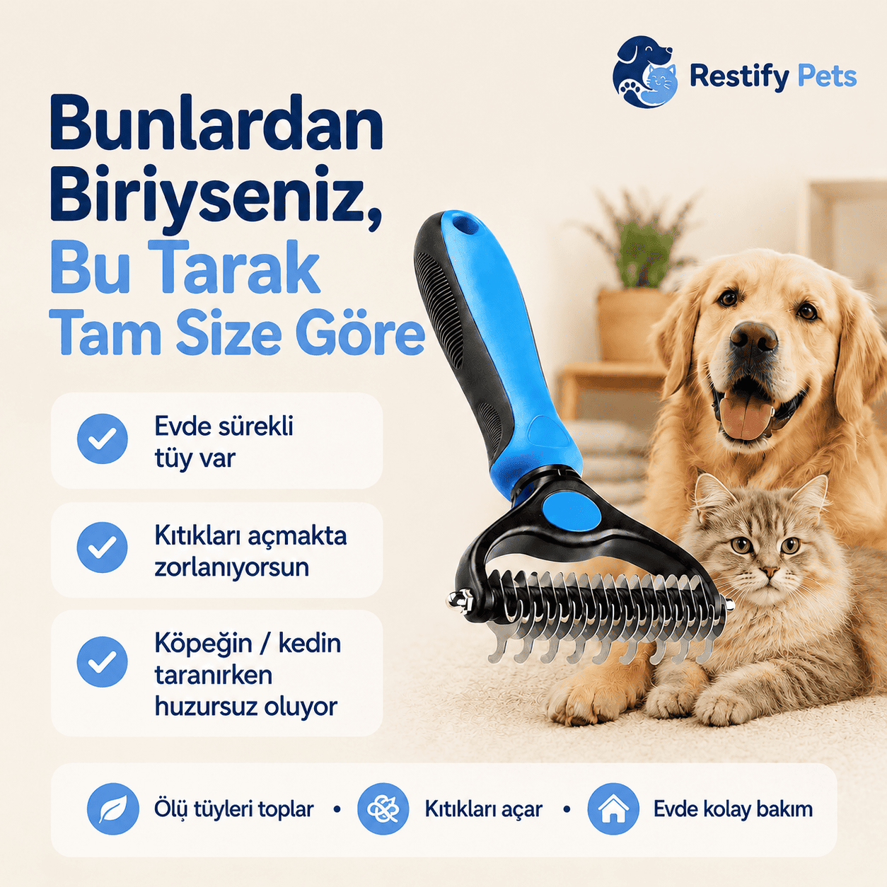 Restify™ Entfilzender und Haarentfernender Kamm