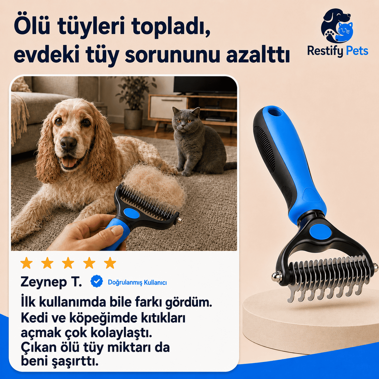 Restify™ Entfilzender und Haarentfernender Kamm