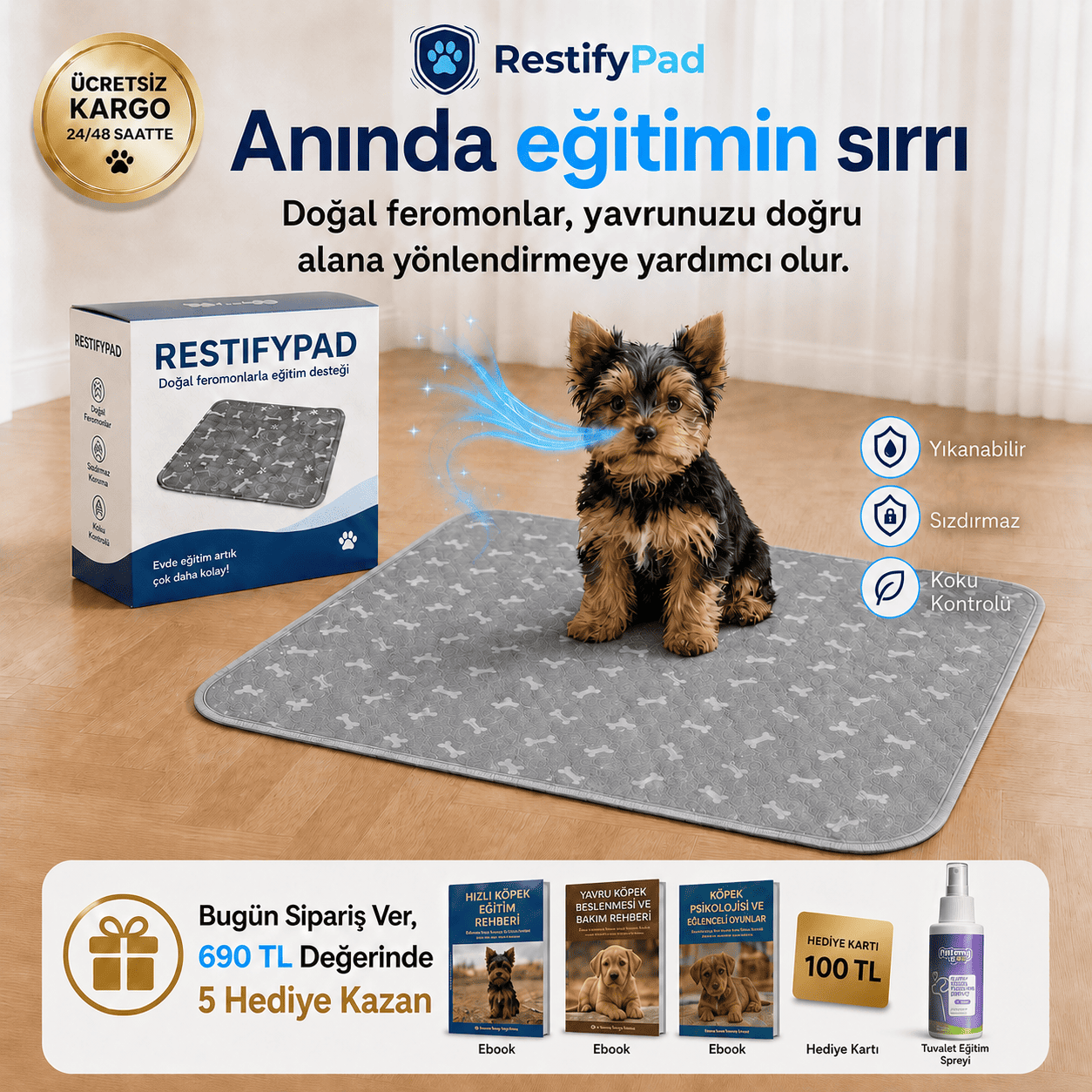 RestifyPad™ — Köpeğinizi Eğitmenin Akıllı Kısayolu
